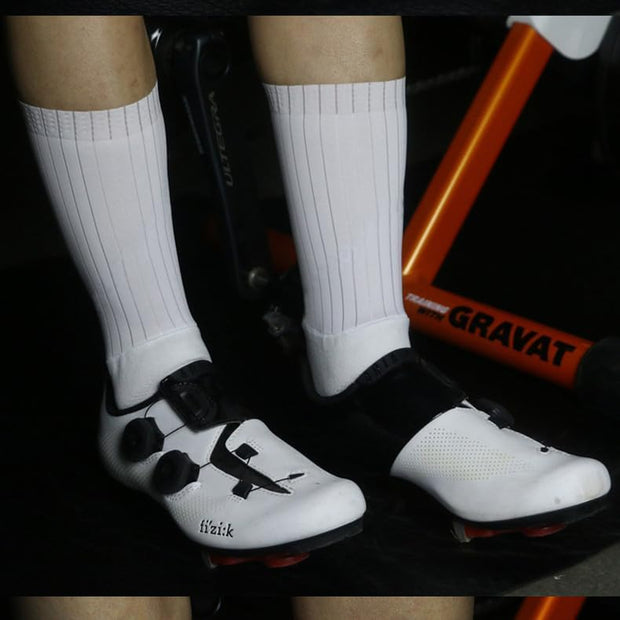 Cycling Socks anti Slip Silicone Summer Aero White Line Cycling Sport Running Socks