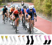 Cycling Socks anti Slip Silicone Summer Aero White Line Cycling Sport Running Socks