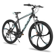 Hiland 26-inch Aluminum Frame Mountain Bike, 21 Speed, Dual Disc Brakes