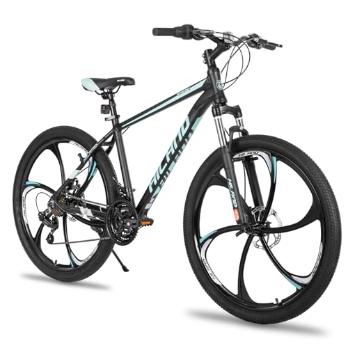 Hiland 26-inch Aluminum Frame Mountain Bike, 21 Speed, Dual Disc Brakes