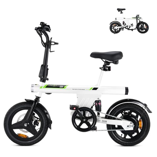 Finbike U1 14-inch Folding Electric Bike: LCD, 15.5mph, 28-Mile Range