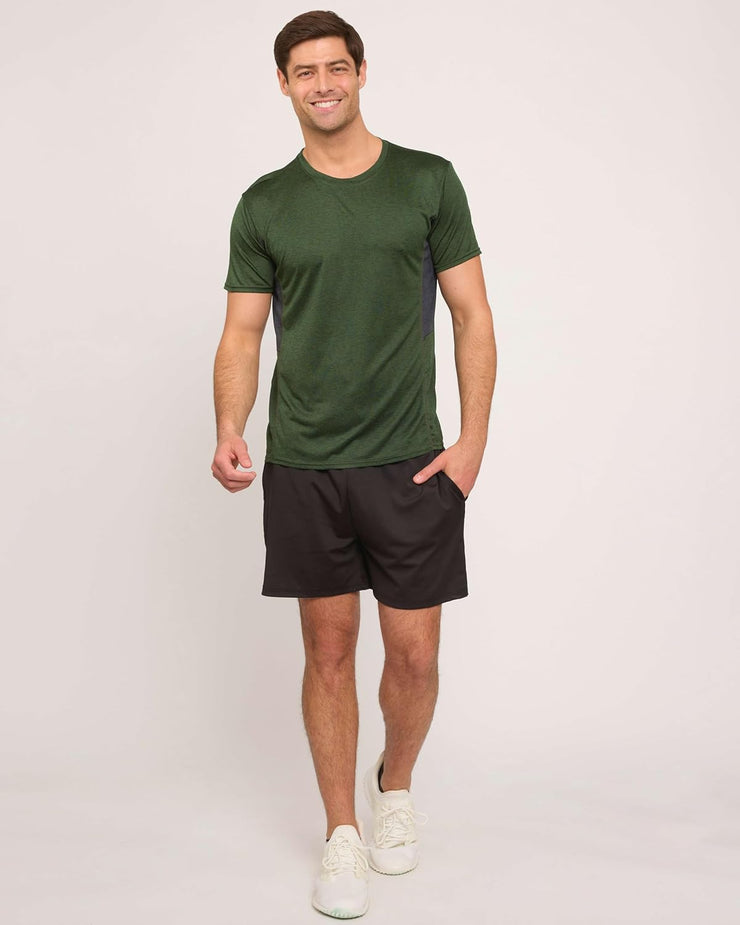 Men'S Mens Dry-Fit Moisture Wicking Active Athletic Performance Crew T-Shirts T-Shirt (Pack of 5)