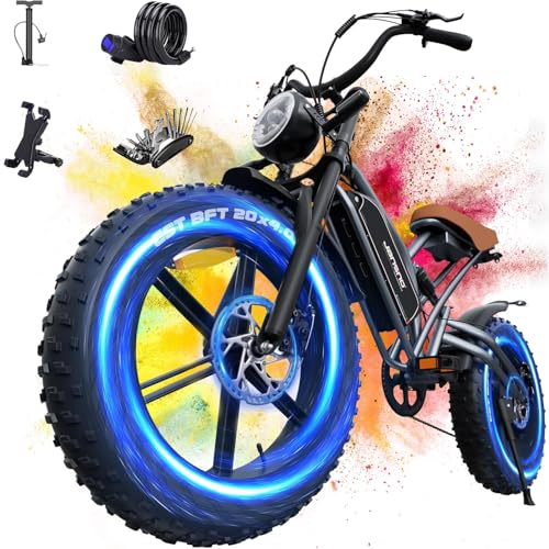 X50 Adult Electric Fat Tyre Bike, 20" Wheels, 48V Removable Battery, 250W Motor, 7-Speed