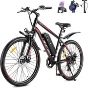 TWOFISH 26-inch Electric Mountain Bike for Adults, 36V 15Ah Battery, 7-Speed