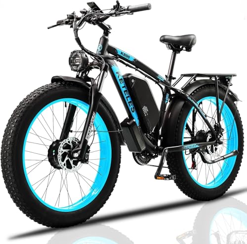 All-Terrain Electric Fat Tire Mountain Bike, 26-inch Wheels, 70+ Miles Range