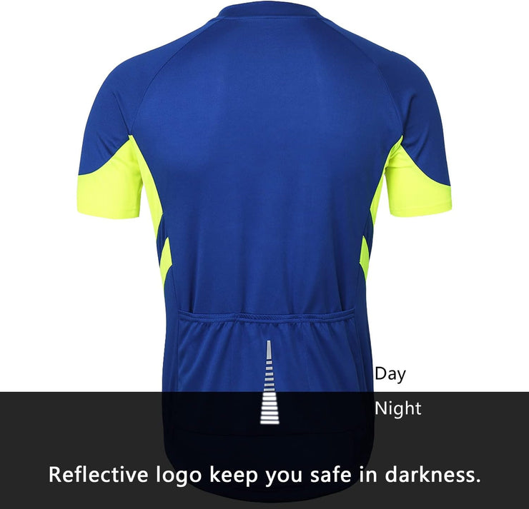 Men'S Short Sleeves Cycling Jersey Bicycle Biking Bike Shirt 636