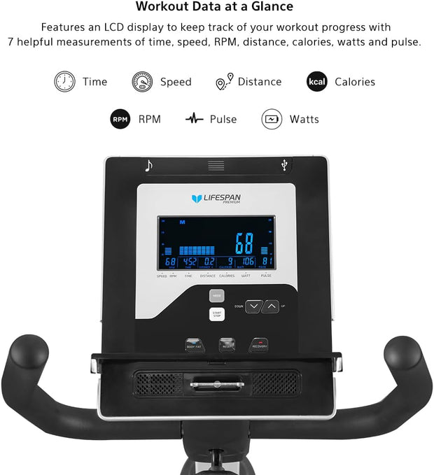 Lifespan Fitness RC-300 Recumbent Bike: Ergonomic, Magnetic, Adjustable, Quiet Home Cardio