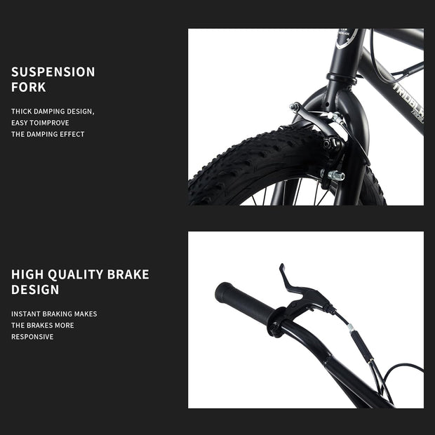 20-inch Freestyle BMX Bike for Kids, 6-13 Years, 360 Handlebar, 4 Pegs, Black