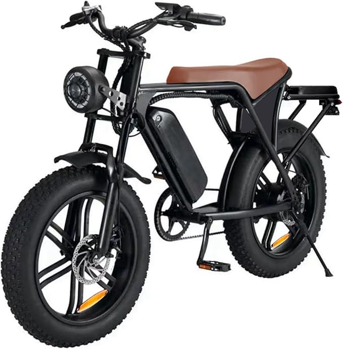 20-inch Electric Fat Tire Bike, 48V 15Ah, 7-Speed, Full Suspension E-Bike