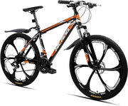 Hiland 26-inch Aluminum Frame Mountain Bike, 21 Speed, Dual Disc Brakes