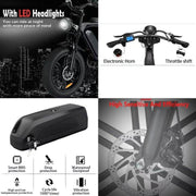 20-inch Electric Fat Tire Bike, 48V 15Ah, 7-Speed, Full Suspension E-Bike