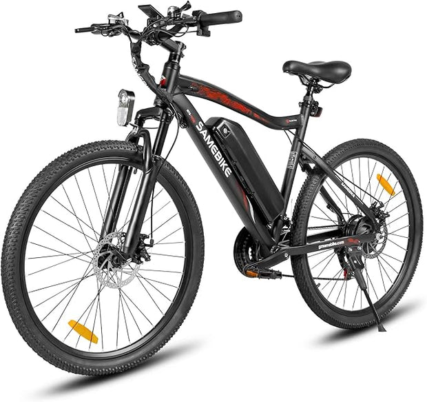 SAMEBIKE SY26 26" Electric Mountain Bike, 13AH Battery, 56-Mile Range