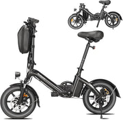 Bodywel T16PRO 14" Folding Electric Bike: Road Legal, 250W, Front Suspension, Disc Brakes