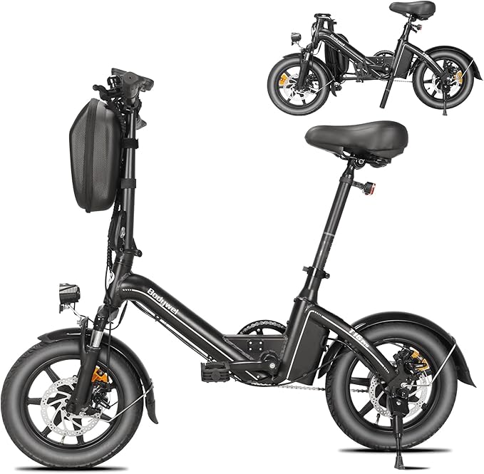 Bodywel T16PRO 14" Folding Electric Bike: Road Legal, 250W, Front Suspension, Disc Brakes