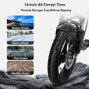 Folding 20-Inch Electric Tricycle: 48V Power, 20 MPH, Long 25-Mile Range