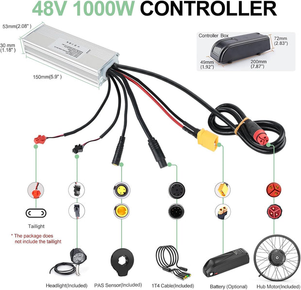 Powerful BAFANG G062 48V 1000W Fat Bike Electric Conversion Kit