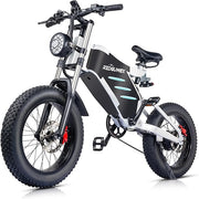 RZOGUWEX 20-inch Off-Road Electric Fat Tire Bike: 48V 25AH, Dual Suspension