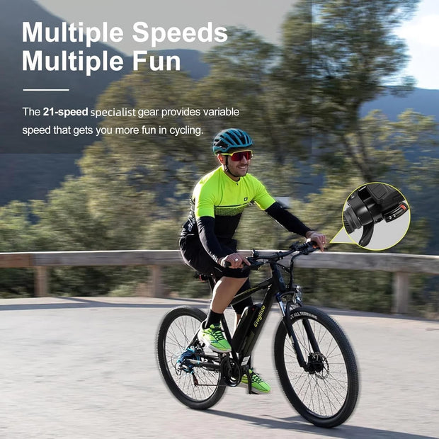 Eleglide Mopride 1 Plus Electric Mountain Bike, 12.5Ah Removable Battery, 21-Speed