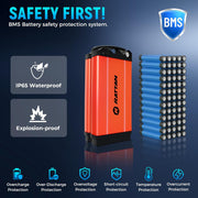 Rattan Ultra Folding E-Bike: 120-Mile Range, Dual Seat, Fat Tires, Hydraulic Brakes