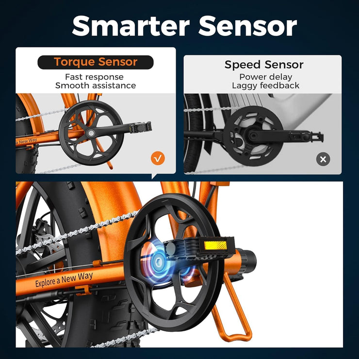 ENGWE EP-2 BOOST Folding Electric Bike: 20" Fat Tire, 48V 13Ah