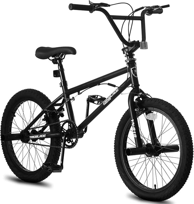 LSBIKE 20-inch Freestyle BMX Bike: 360° Handlebar, Steel Frame, Dual Brakes