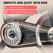 WENOKER Silent Belt Drive Home Exercise Bike: Heavy Flywheel, Digital Monitor