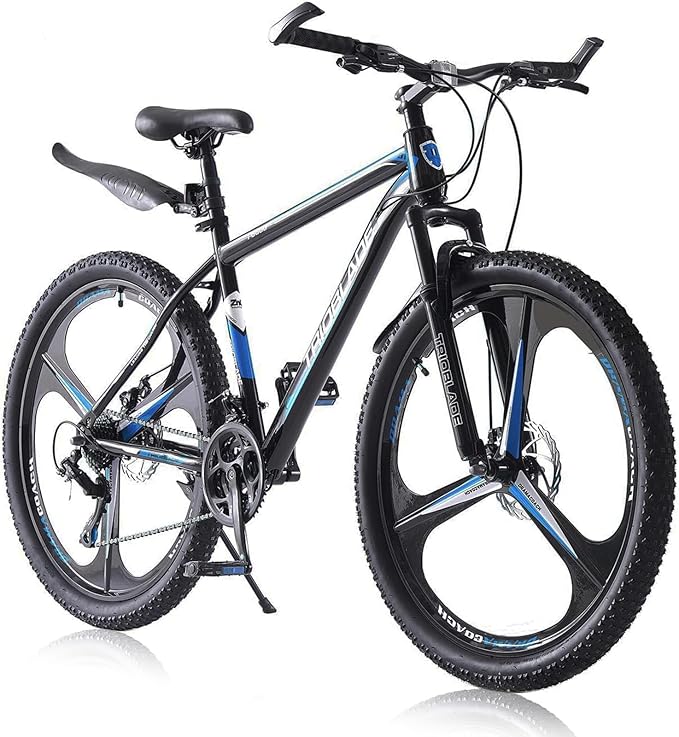 LSBIKE Adult All-Terrain Mountain Bike: 21-Speed, Dual Suspension, Disc Brakes
