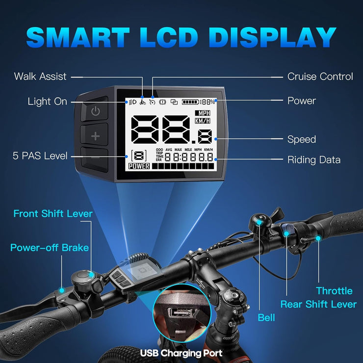 Fafrees Hailong One 26-inch Electric City Bike, 468Wh Battery, 250W Motor