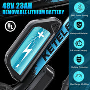 QIKAITU 3000W Dual Motor Fat Tire E-Bike, 48V 23Ah, 56-Mile Range