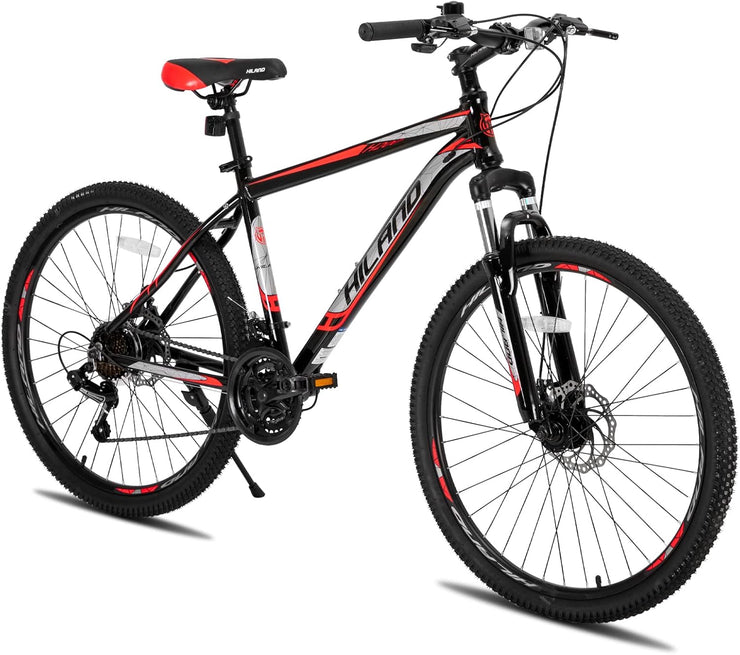 Hiland 26/27.5 Inch Aluminum Mountain Bike, 21-Speed Disc Brake MTB