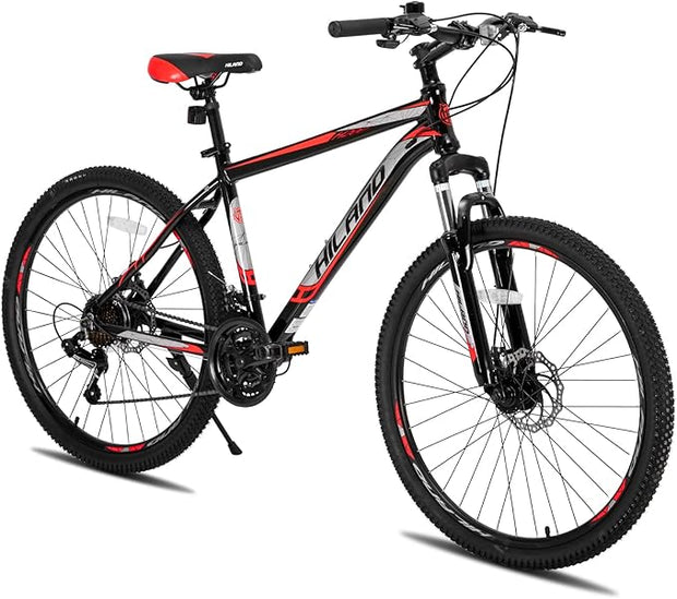 Hiland 26/27.5 Inch Aluminum Mountain Bike, 21-Speed Disc Brake MTB