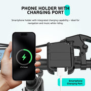 Eskute F100 Folding Electric Commuter E-Bike: 14-Inch Wheels, 35-Mile Range