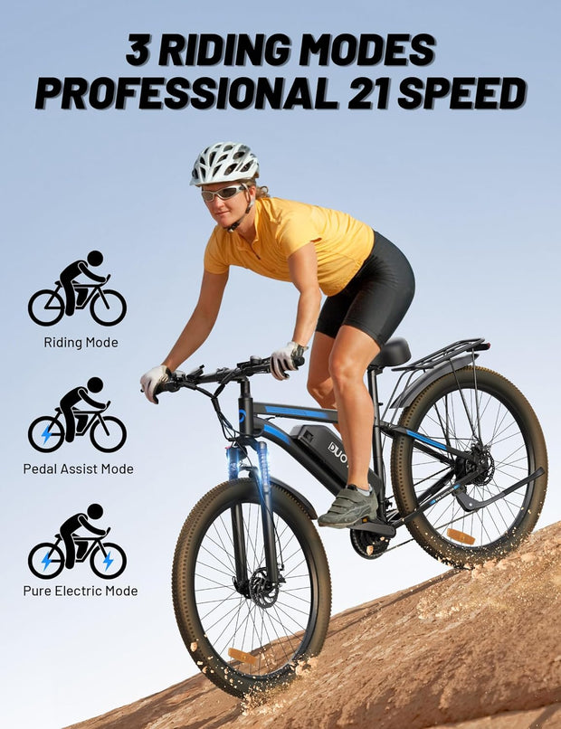 DUOTTS C29 29-inch Electric Mountain Bike: 48V 15Ah Battery, 250W Motor