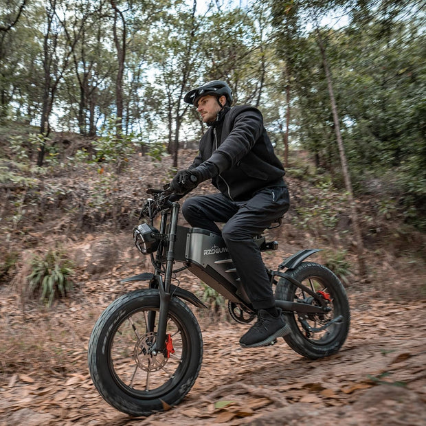 RZOGUWEX 20-Inch Off-Road E-Bike: Powerful 48V 25Ah Battery, Dual Hydraulic Brakes