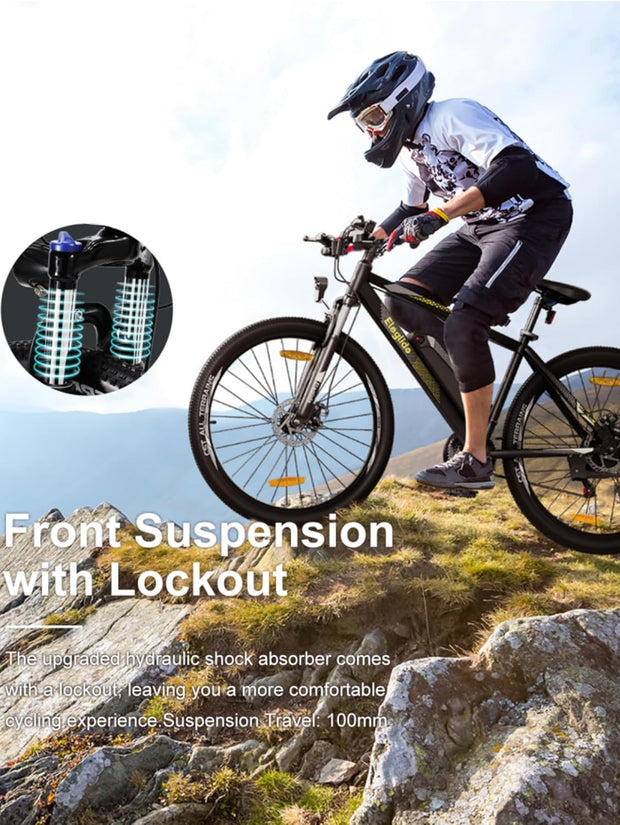 Eleglide M1 Plus Electric Mountain Bike, 29-Inch Wheels, 21-Speed, 12.5Ah Battery