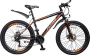 Unisex 21-Speed Shimano Mountain Bike: Lightweight Alloy Frame, Front Suspension, Black