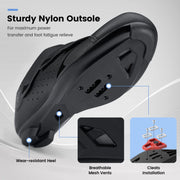 Mens Cycling Shoes Compatible with Peloton Bike & SPD 2 Bolt Clips - Unisex Spin Bicycle Shoes with 3 Bolt Look Delta Cleats - Indoor Outdoor Road Bike Cycling