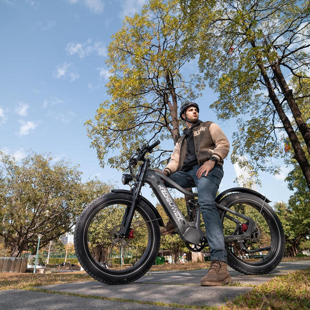 Adventure-Ready 26-inch Off-Road E-Bike: 48V 25Ah Battery, Dual Suspension, 7-Speed