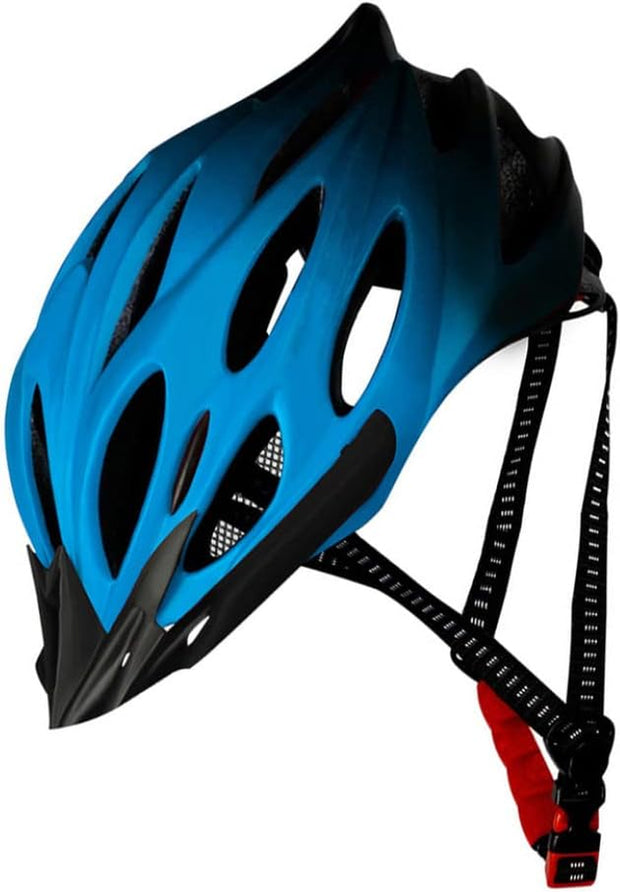 Cycling Helmet Adult Lightweight Bike Helmet Bicycle Helmet with Taillight Adjustable for Men Women Red