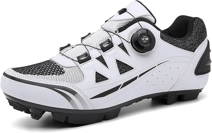 MTB Cycling Shoes for Men Women Breathable Mountain Bike Shoes Compatible with SPD 2 Bolts Pedals Outdoor Cycle Shoes