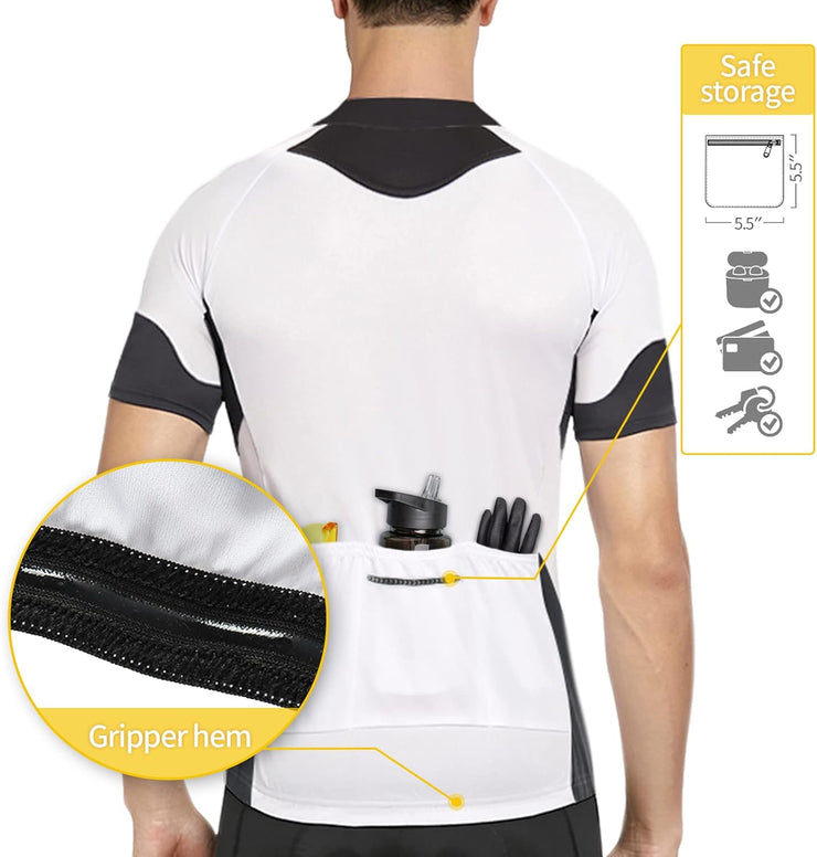 Men'S Cycling Jersey Tops Short Sleeves MTB Jersey Breathable Quick-Dry Mountain Bike Bicycle Clothing BG650