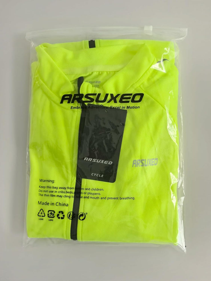 Cycling Jersey Mens Long Sleeve Mountain Bike Jersey Half Zipper Cycling Top Clothing 6031